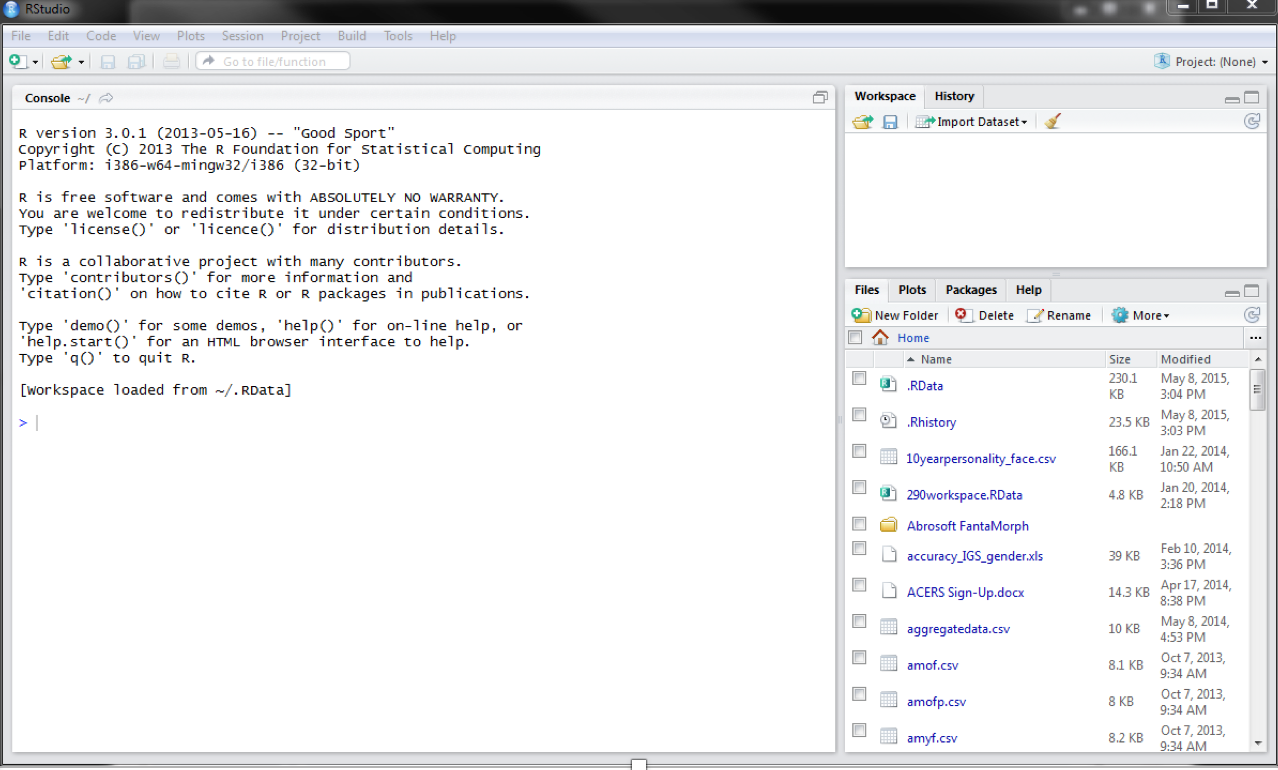 Basic RStudio Installation